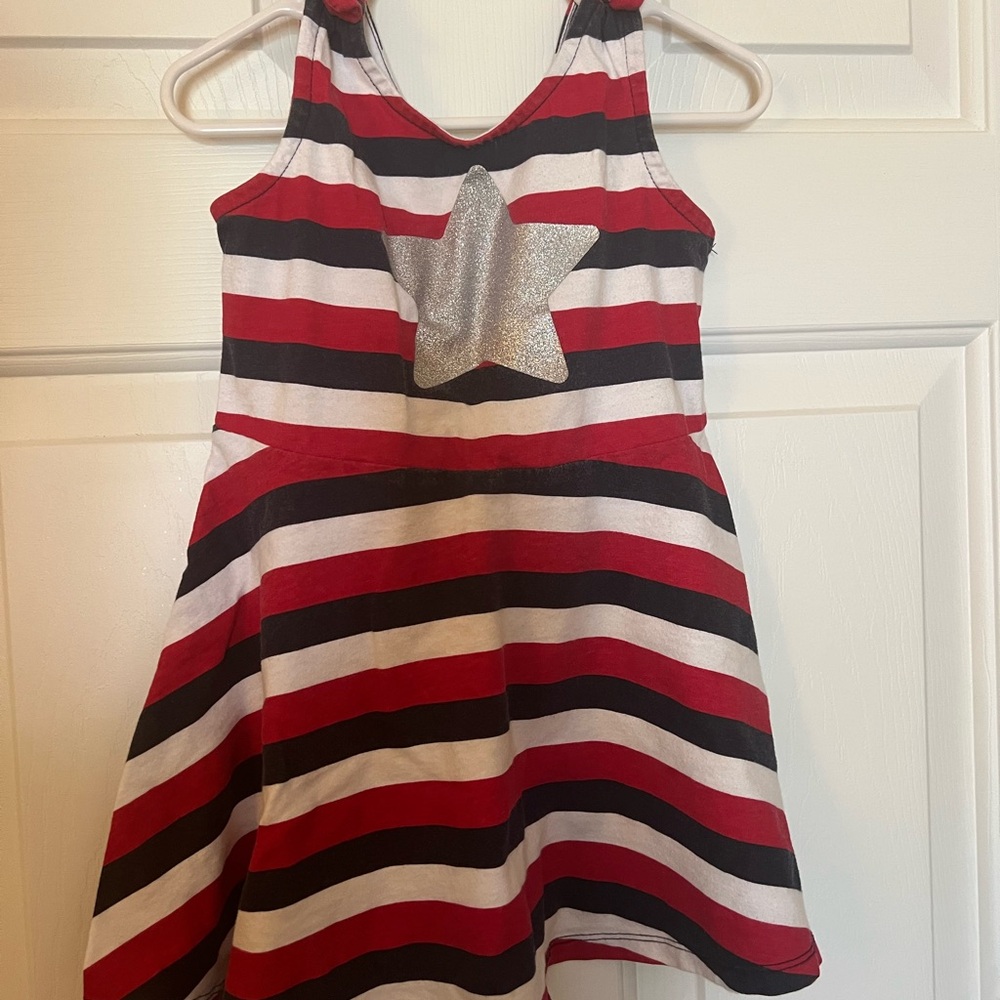 The Children's Place Red and Black Striped Dress